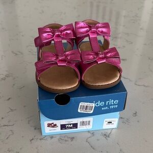 Stride Rite Emarose Pink Bow Sandals Toddler 7